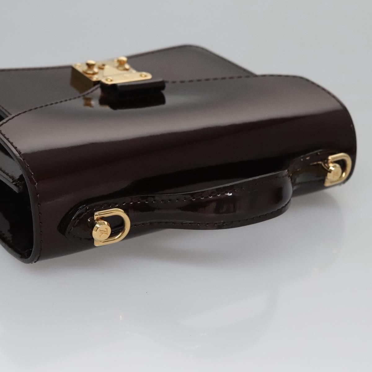 Louis Vuitton Monceau Burgundy Patent Leather Handbag (Pre-Owned) Size ONE SIZE - 5 Thumbnail
