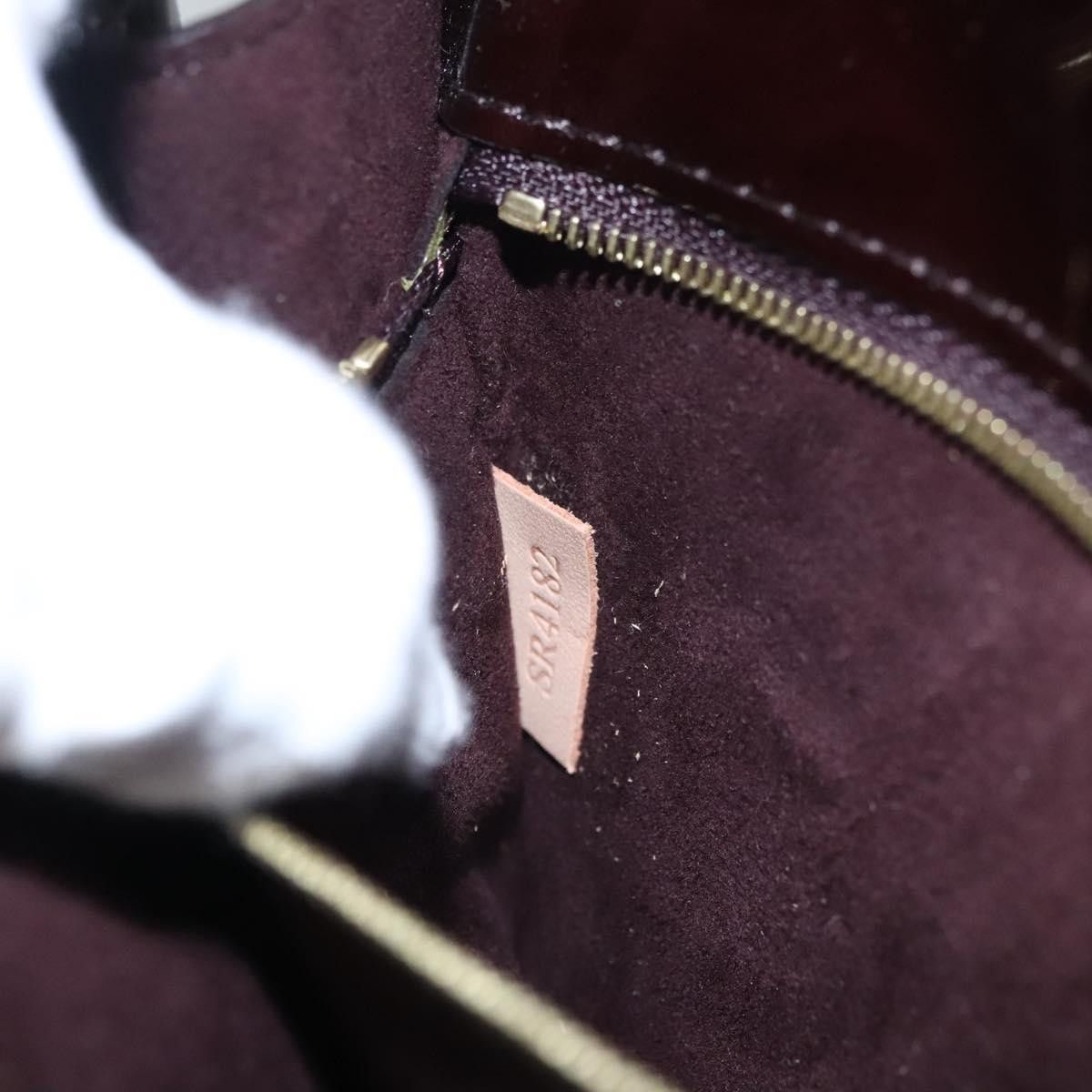 Louis Vuitton Monceau Burgundy Patent Leather Handbag (Pre-Owned) Size ONE SIZE - 20 Thumbnail