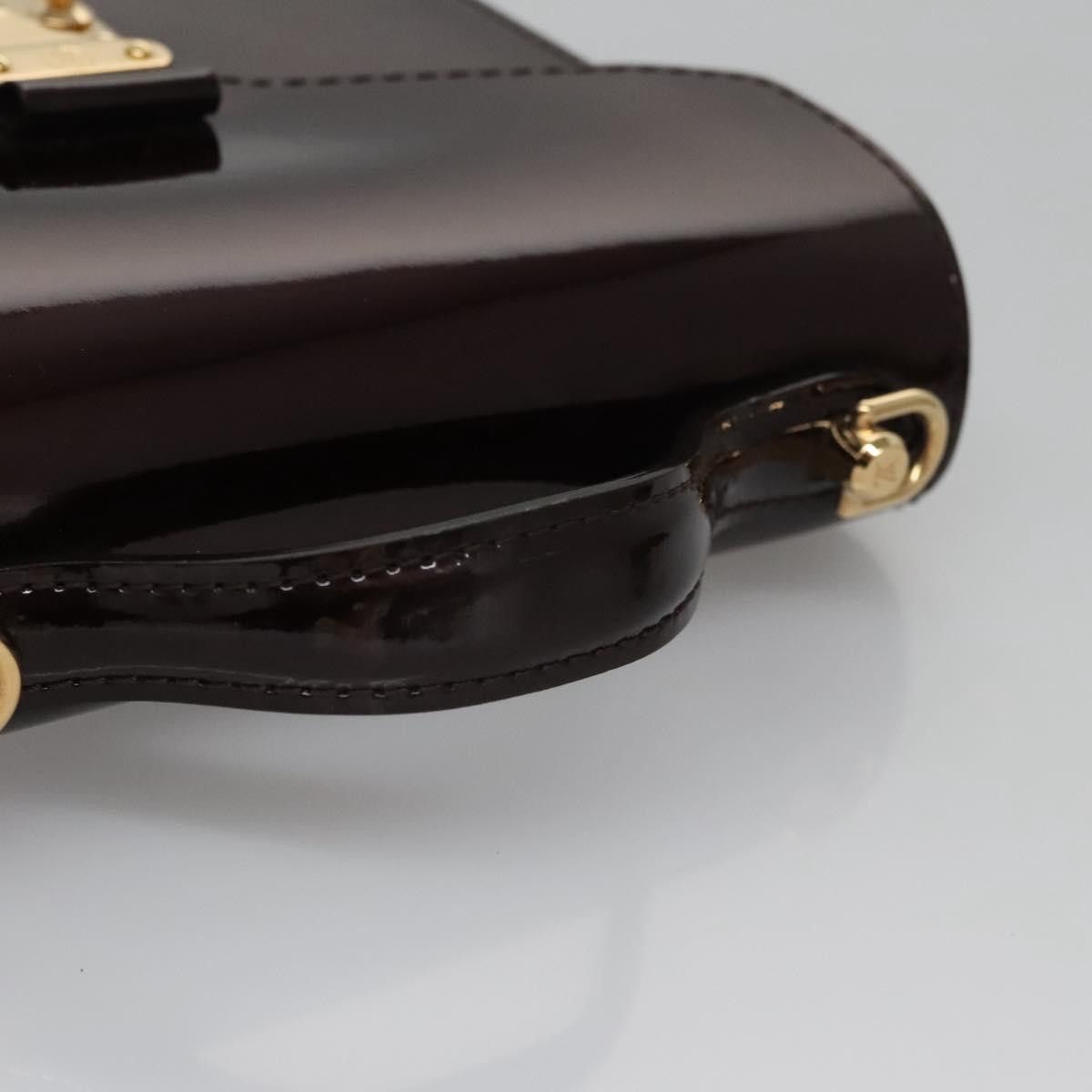 Louis Vuitton Monceau Burgundy Patent Leather Handbag (Pre-Owned) Size ONE SIZE - 6 Thumbnail