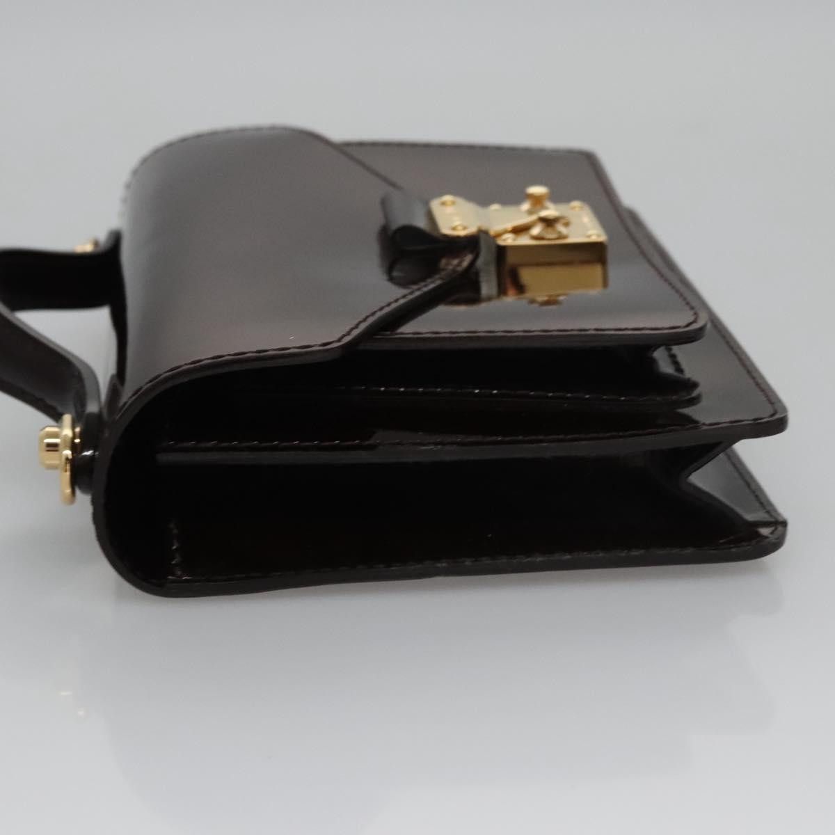 Louis Vuitton Monceau Burgundy Patent Leather Handbag (Pre-Owned) Size ONE SIZE - 4 Thumbnail