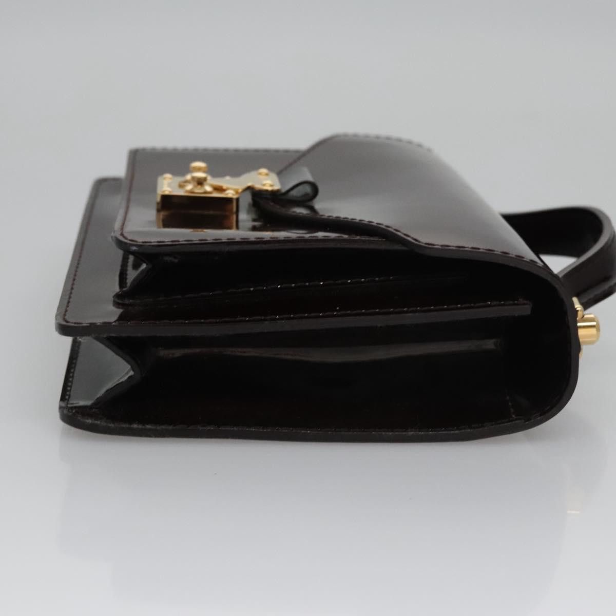 Louis Vuitton Monceau Burgundy Patent Leather Handbag (Pre-Owned) Size ONE SIZE - 3 Thumbnail