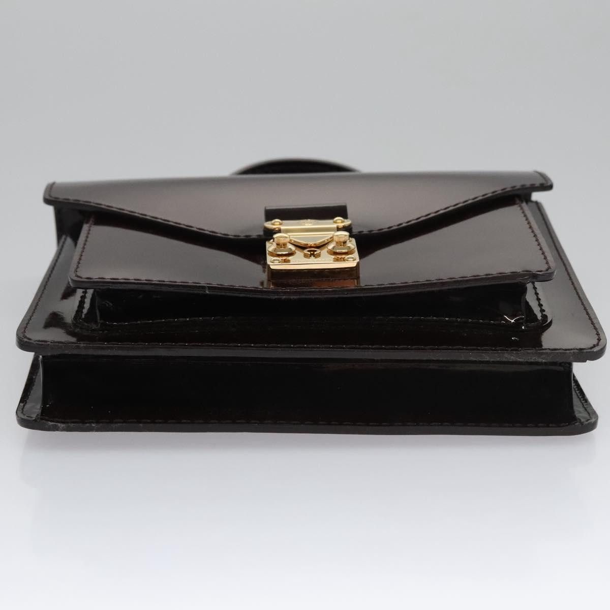 Louis Vuitton Monceau Burgundy Patent Leather Handbag (Pre-Owned) Size ONE SIZE - 8 Thumbnail