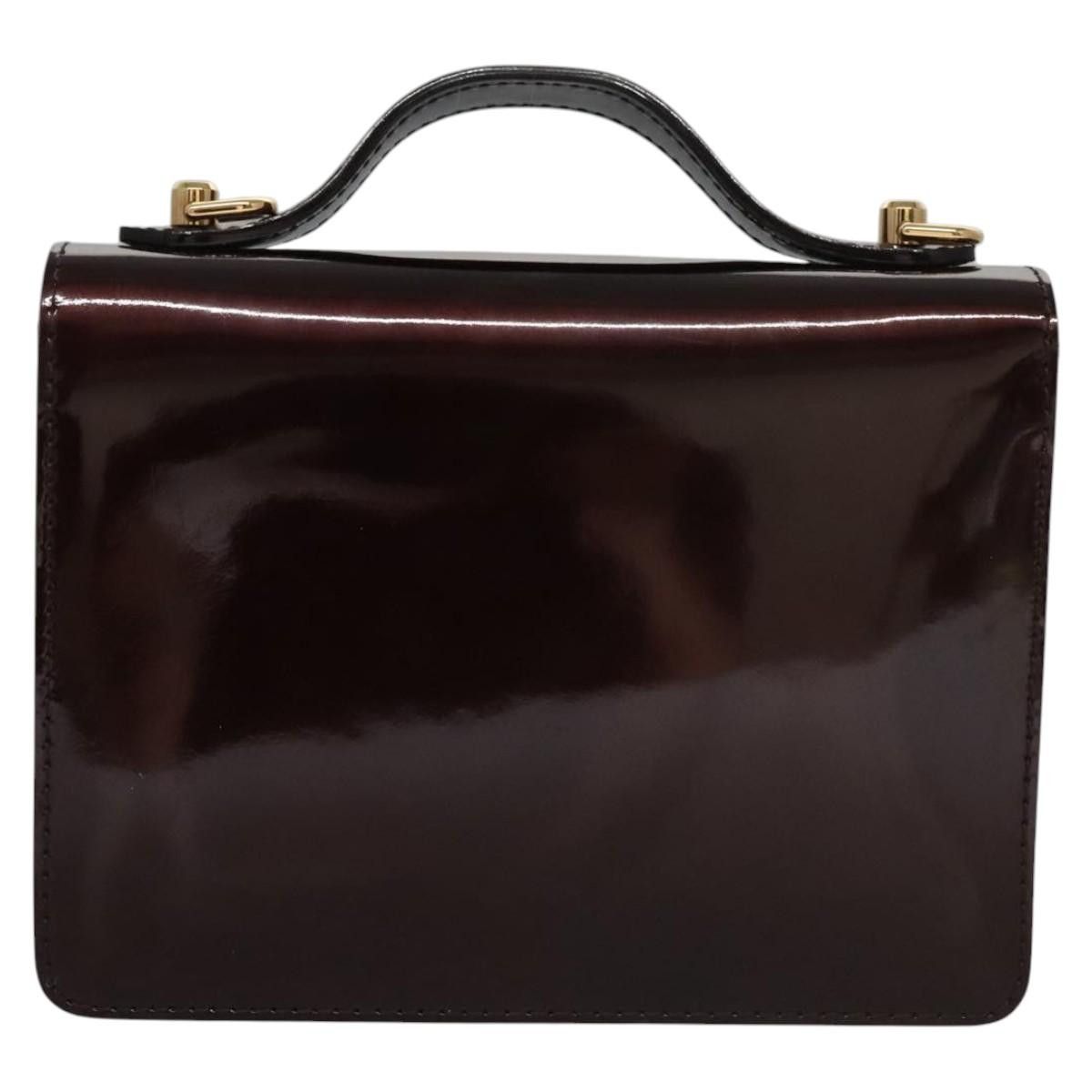 Louis Vuitton Monceau Burgundy Patent Leather Handbag (Pre-Owned) Size ONE SIZE - 2 Thumbnail