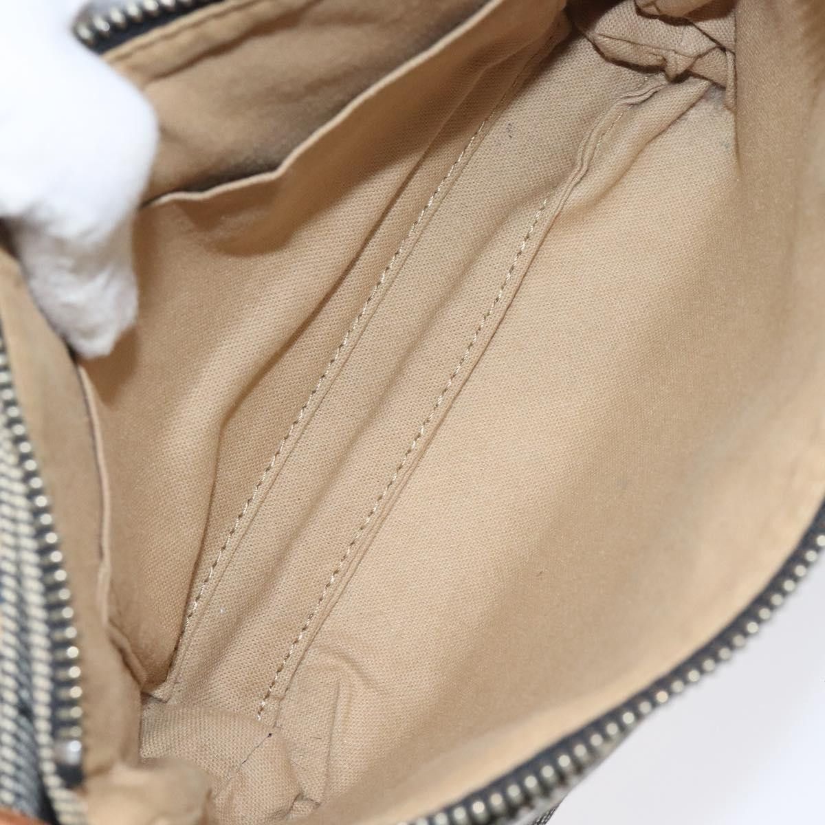 Nova Check Blue Canvas Shoulder Bag (Pre-Owned)
