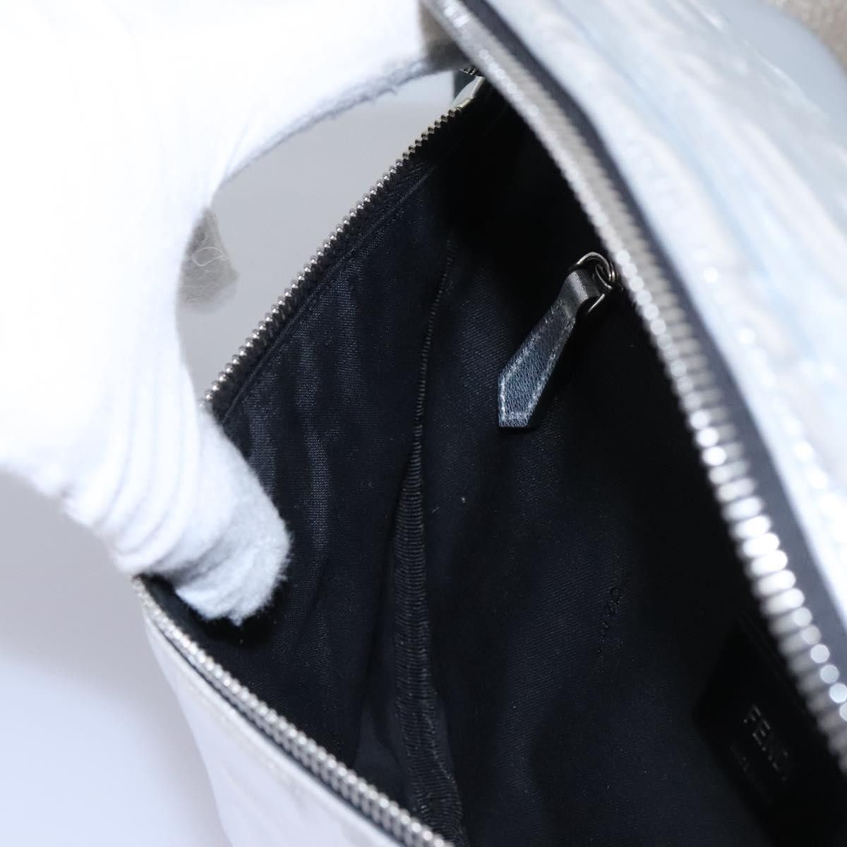 Fendi Ff Silver Leather Clutch Bag (Pre-Owned) Size ONE SIZE - 17 Thumbnail
