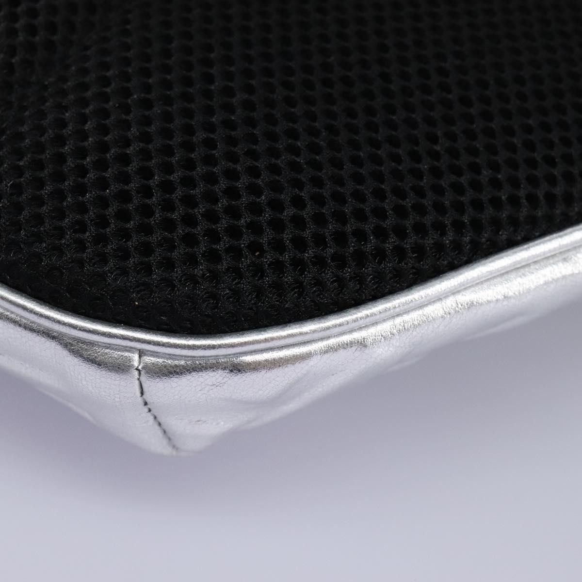 Fendi Ff Silver Leather Clutch Bag (Pre-Owned) Size ONE SIZE - 14 Thumbnail