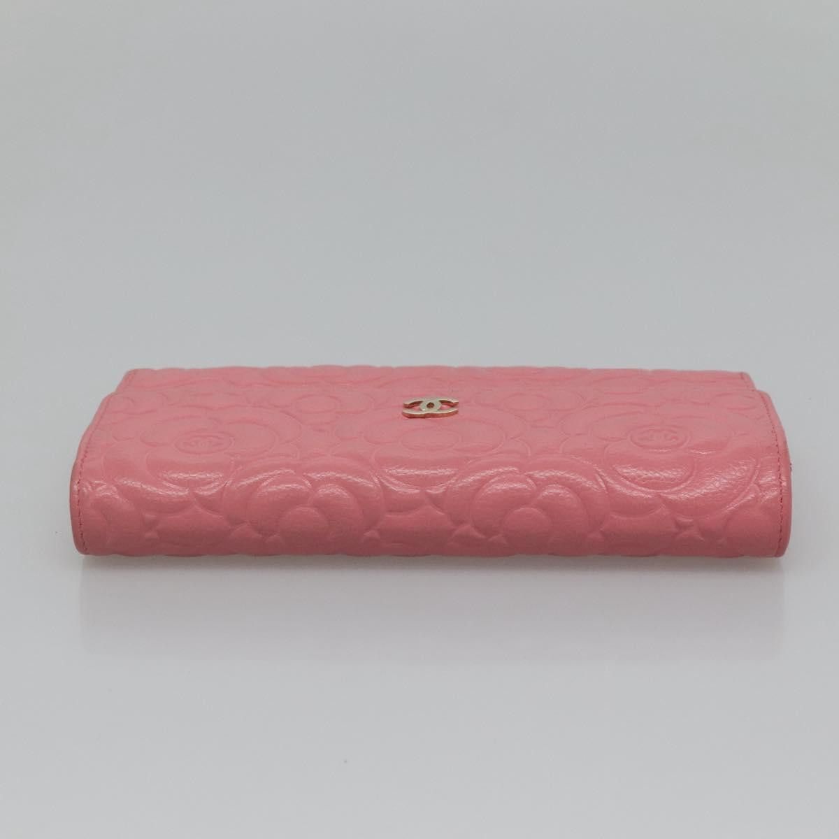 Chanel Camellia Pink Leather Wallet (Pre-Owned) Size ONE SIZE - 5 Thumbnail