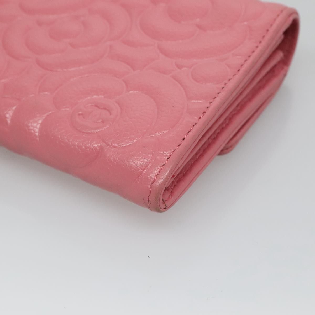 Chanel Camellia Pink Leather Wallet (Pre-Owned) Size ONE SIZE - 9 Thumbnail