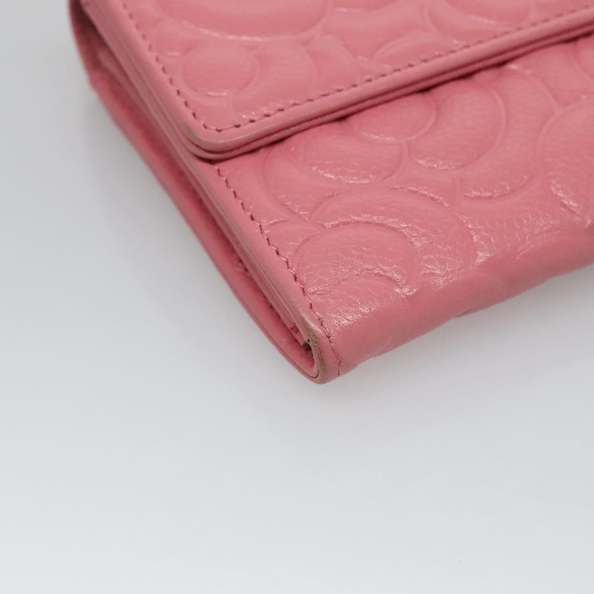 Chanel Camellia Pink Leather Wallet (Pre-Owned) Size ONE SIZE - 8 Thumbnail