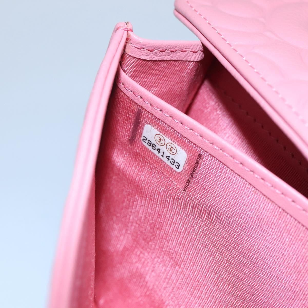 Chanel Camellia Pink Leather Wallet (Pre-Owned) Size ONE SIZE - 20 Thumbnail