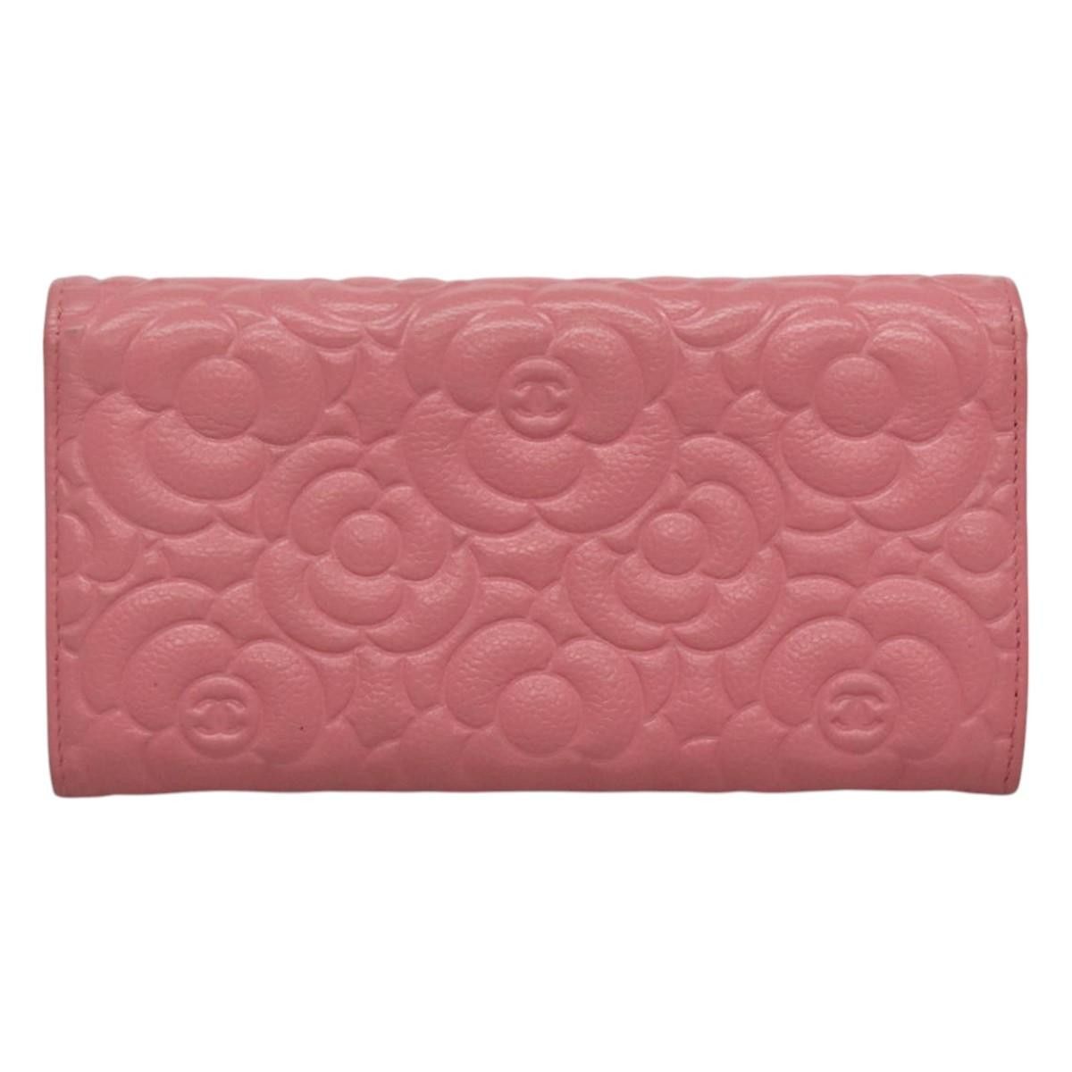 Chanel Camellia Pink Leather Wallet (Pre-Owned) Size ONE SIZE - 2 Thumbnail