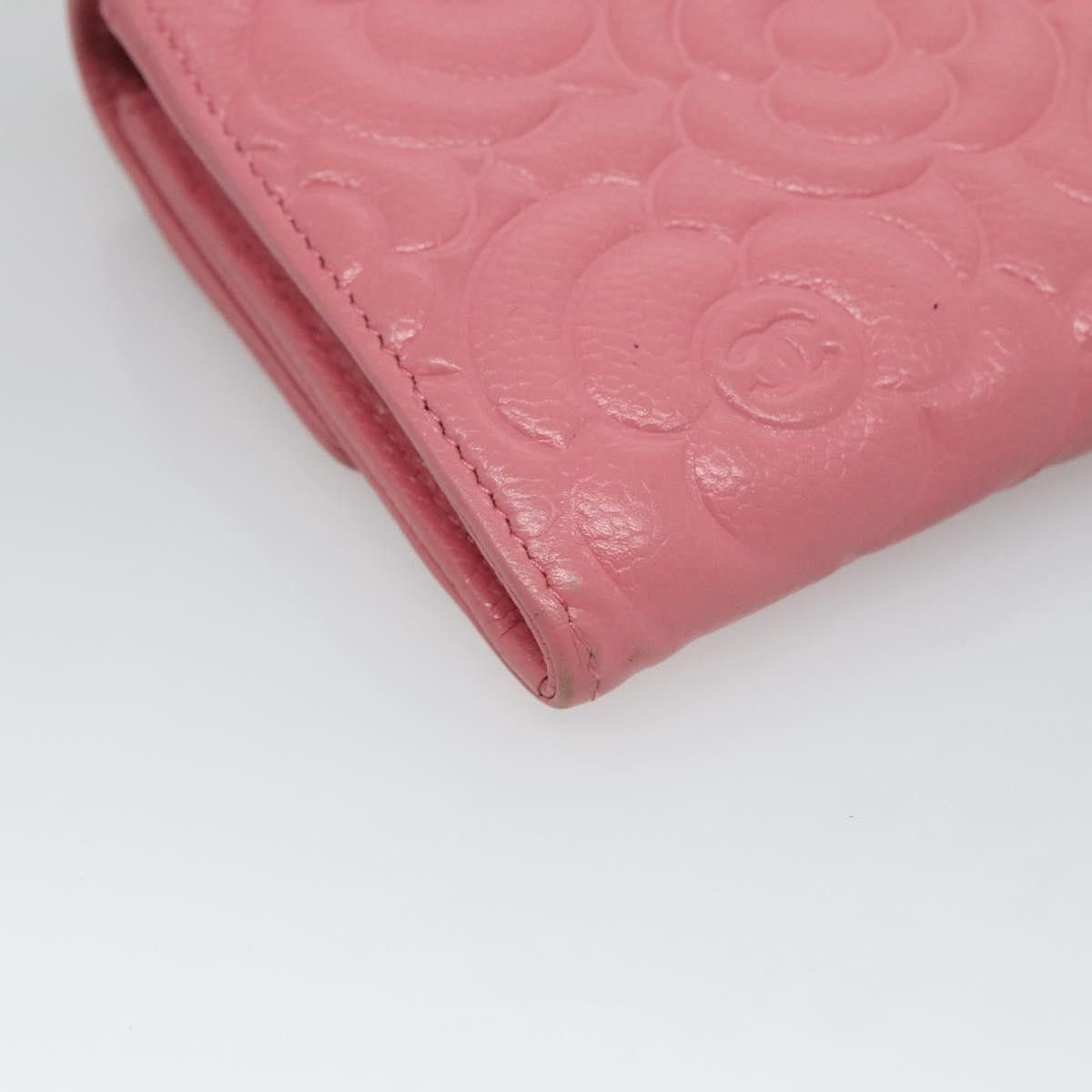 Chanel Camellia Pink Leather Wallet (Pre-Owned) Size ONE SIZE - 10 Thumbnail