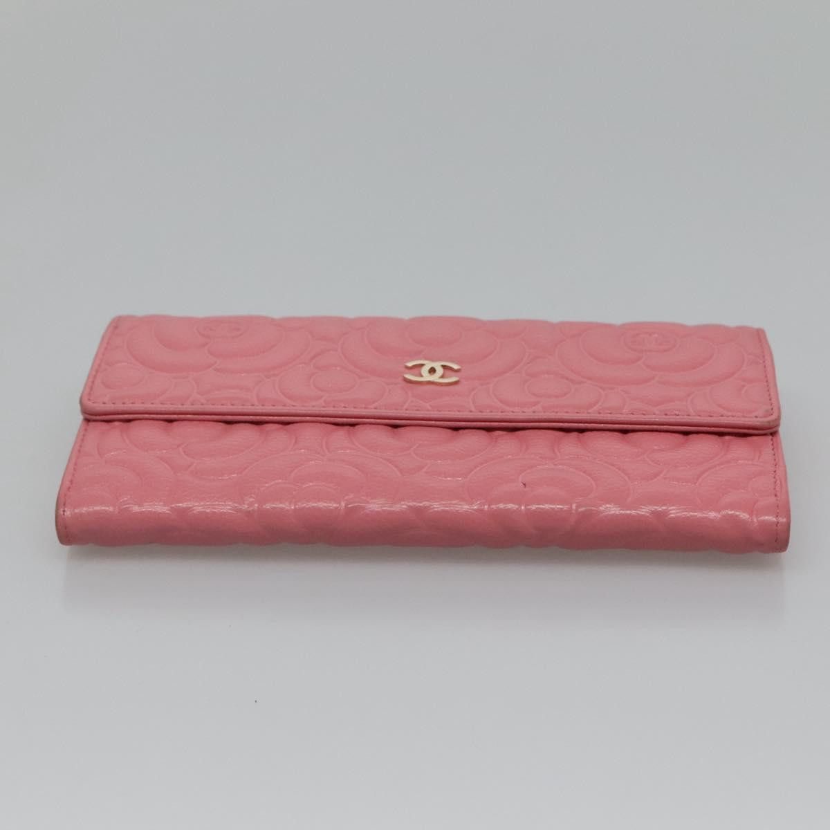 Chanel Camellia Pink Leather Wallet (Pre-Owned) Size ONE SIZE - 6 Thumbnail