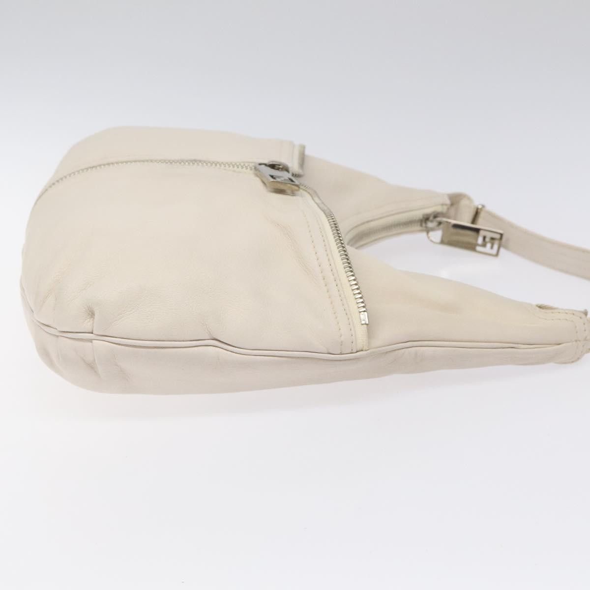 Fendi Oyster White Leather Shoulder Bag (Pre-Owned) Size ONE SIZE - 4 Thumbnail