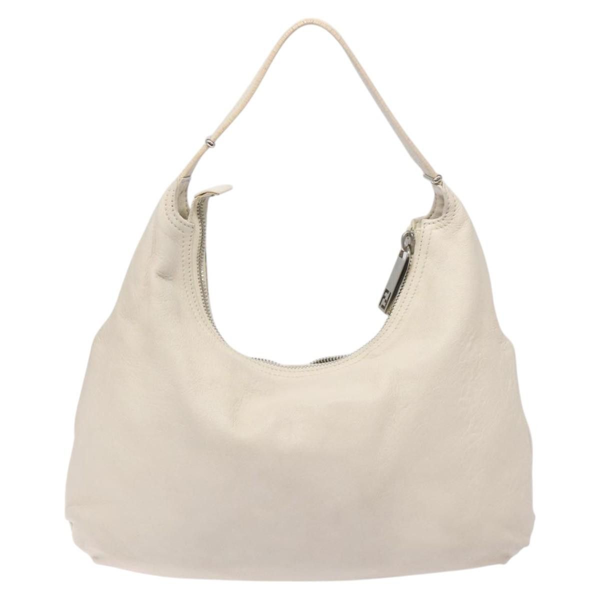 Fendi Oyster White Leather Shoulder Bag (Pre-Owned) Size ONE SIZE - 2 Thumbnail