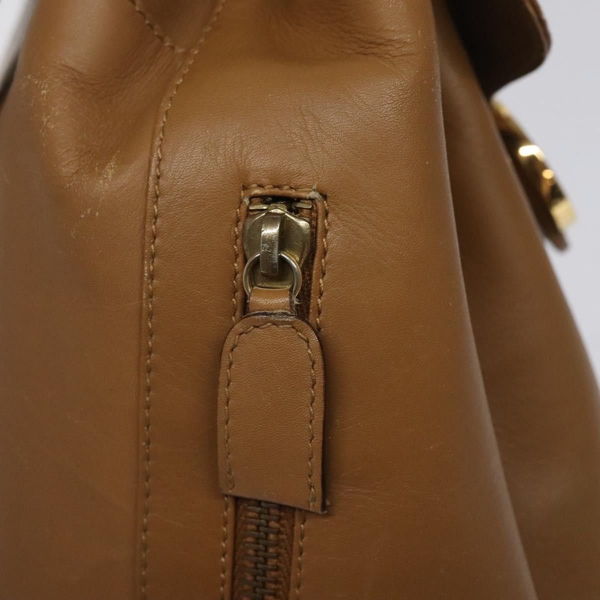 Salvatore Ferragamo Gancini Brown Leather Backpack Bag (Pre-Owned) Size ONE SIZE - 13 Thumbnail