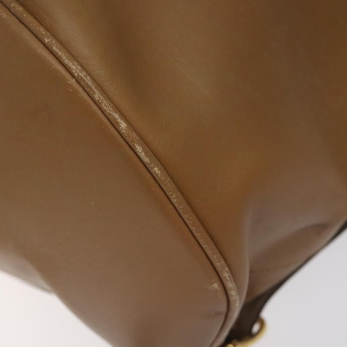 Salvatore Ferragamo Gancini Brown Leather Backpack Bag (Pre-Owned) Size ONE SIZE - 7 Thumbnail