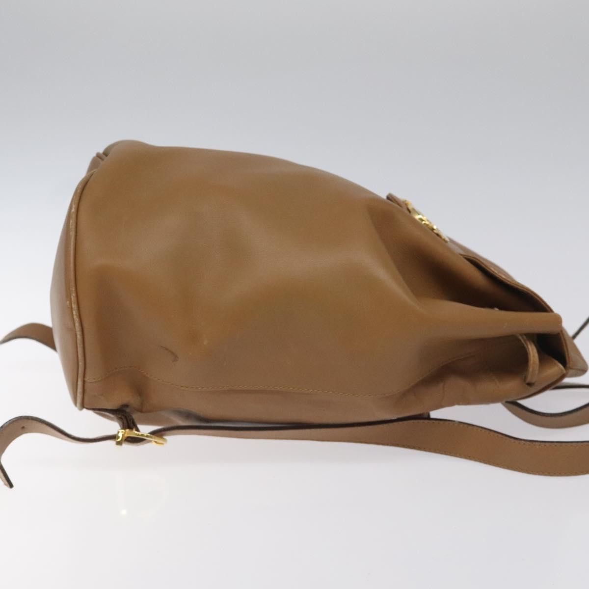 Salvatore Ferragamo Gancini Brown Leather Backpack Bag (Pre-Owned) Size ONE SIZE - 3 Thumbnail