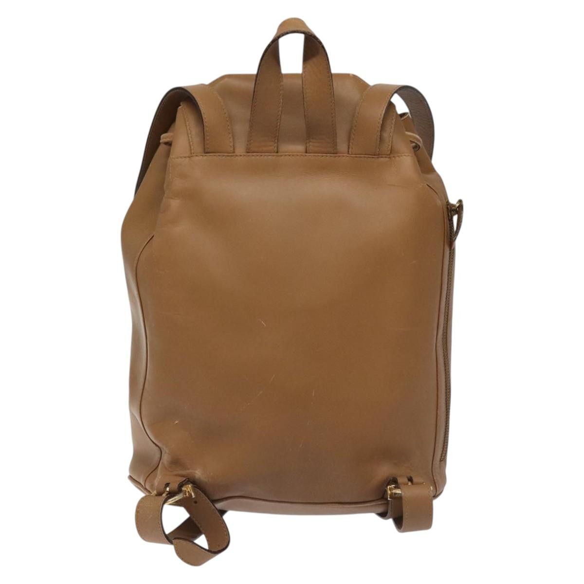 Salvatore Ferragamo Gancini Brown Leather Backpack Bag (Pre-Owned) Size ONE SIZE - 2 Thumbnail