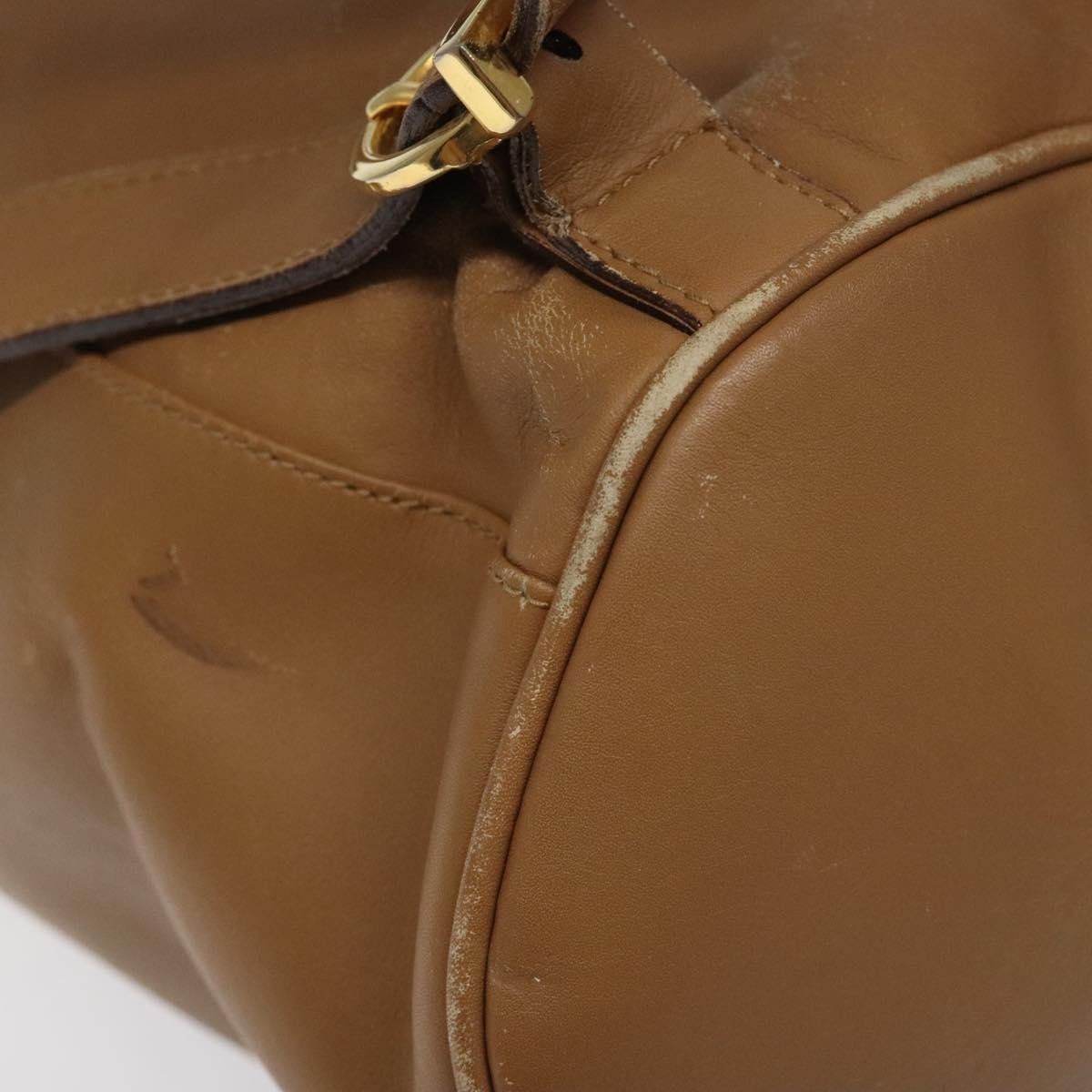 Salvatore Ferragamo Gancini Brown Leather Backpack Bag (Pre-Owned) Size ONE SIZE - 10 Thumbnail