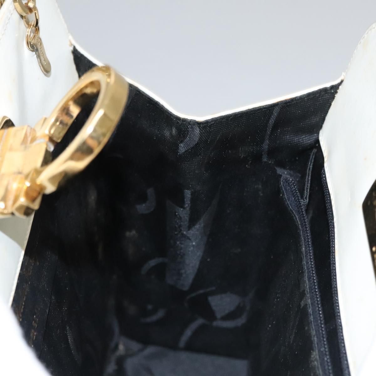 Salvatore Ferragamo White Leather Shoulder Bag (Pre-Owned) Size ONE SIZE - 18 Thumbnail