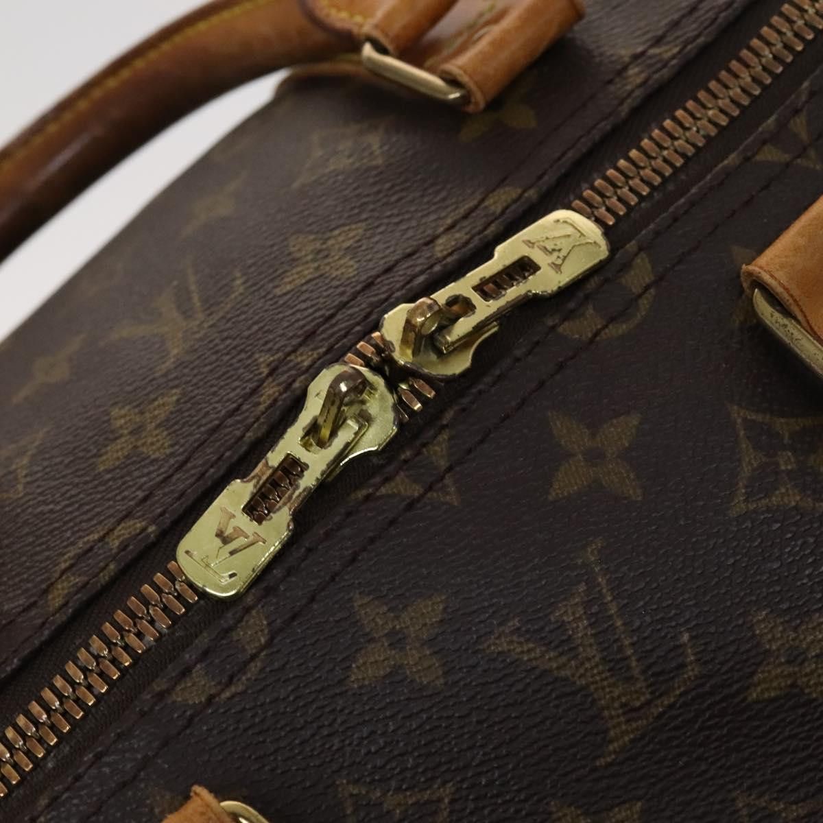 Louis Vuitton Keepall 55 Brown Canvas Travel Bag (Pre-Owned) Size ONE SIZE - 11 Thumbnail