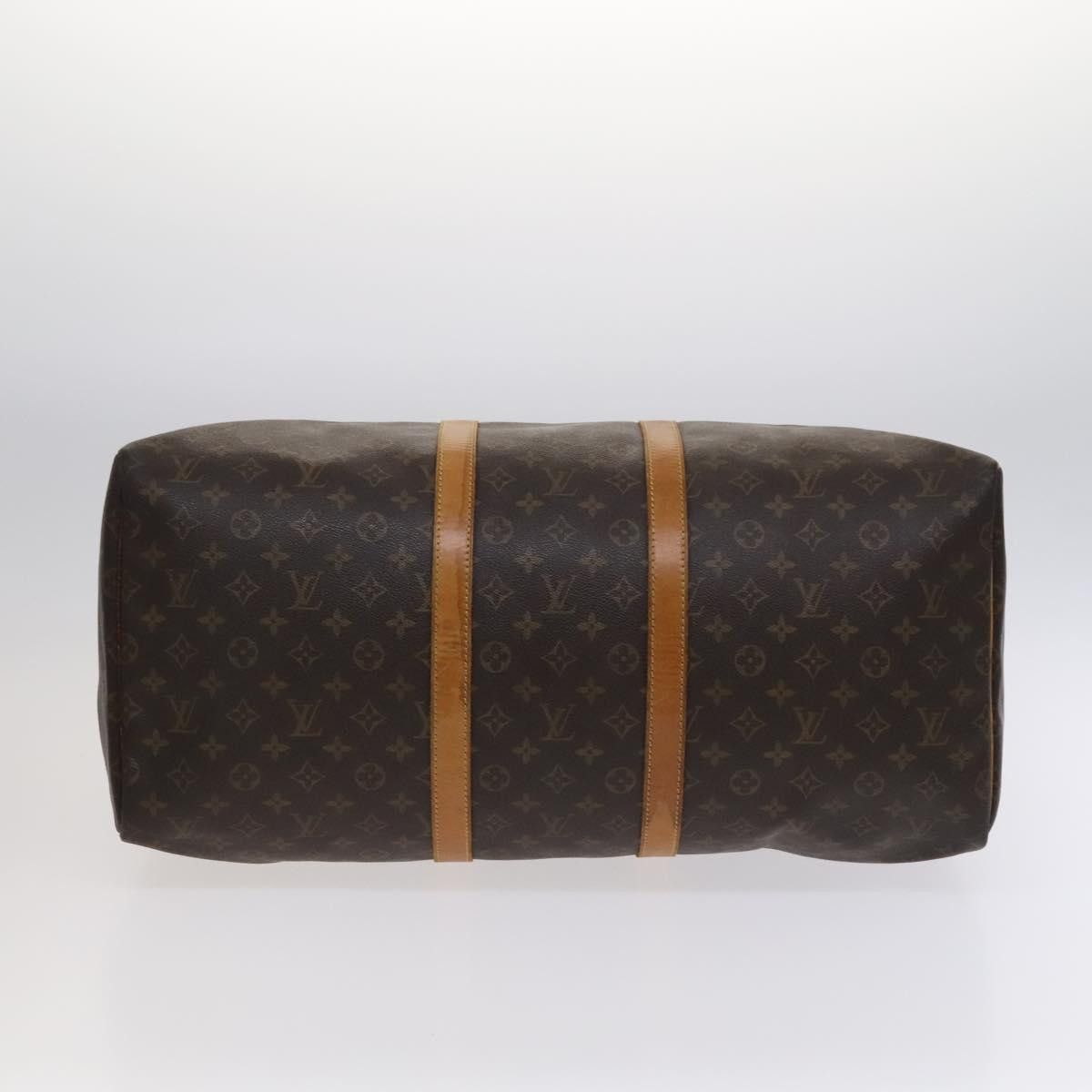 Louis Vuitton Keepall 55 Brown Canvas Travel Bag (Pre-Owned) Size ONE SIZE - 18 Thumbnail