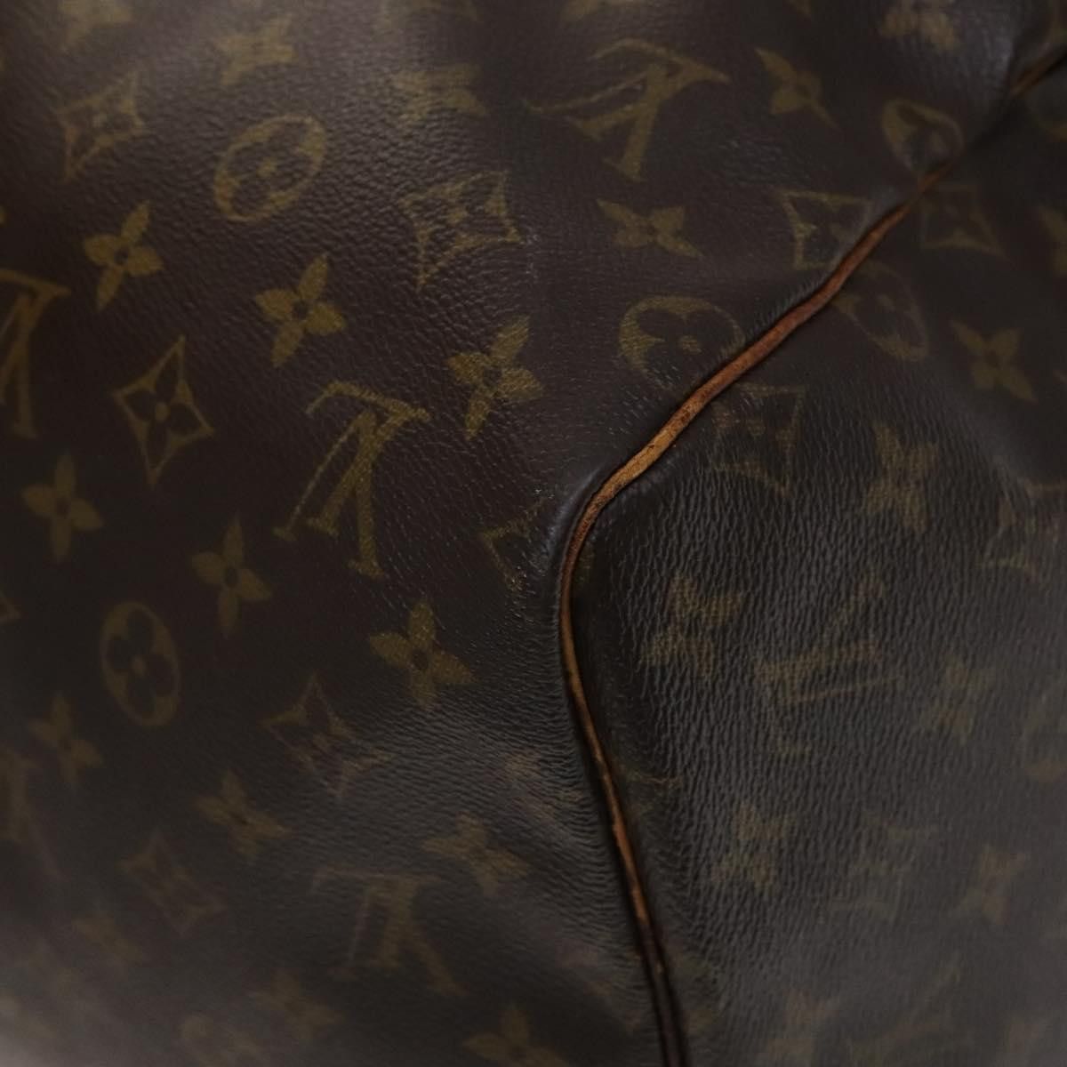 Louis Vuitton Keepall 55 Brown Canvas Travel Bag (Pre-Owned) Size ONE SIZE - 9 Thumbnail