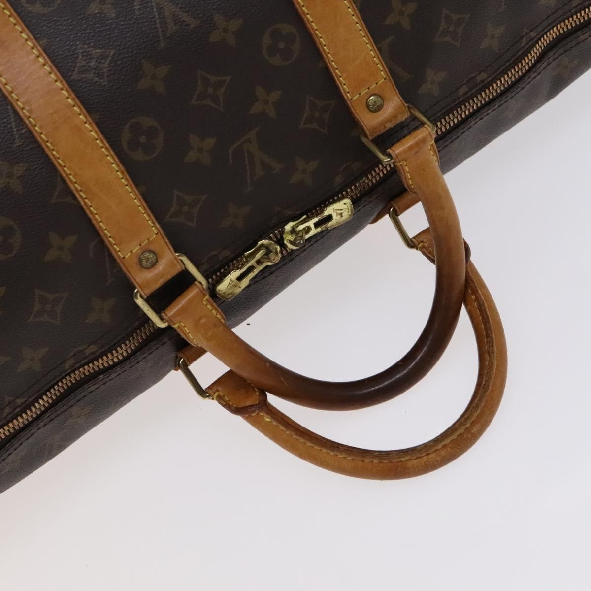 Louis Vuitton Keepall 55 Brown Canvas Travel Bag (Pre-Owned) Size ONE SIZE - 5 Thumbnail