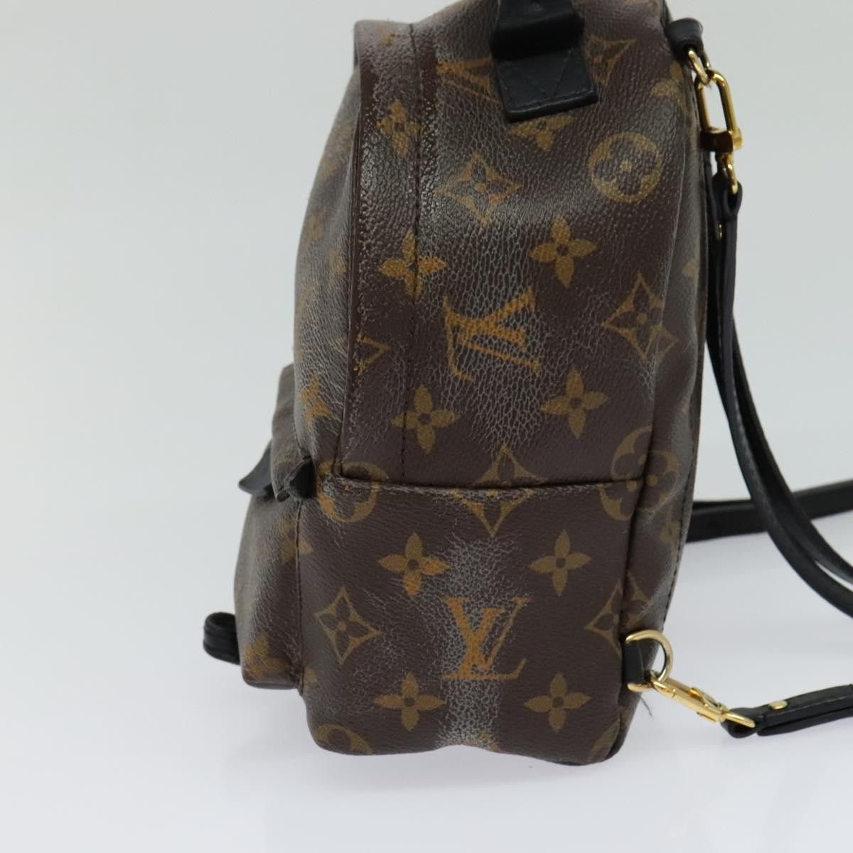 Louis Vuitton Palm Springs Mini Brown Canvas Backpack Bag (Pre-Owned) Size ONE SIZE - 4 Thumbnail