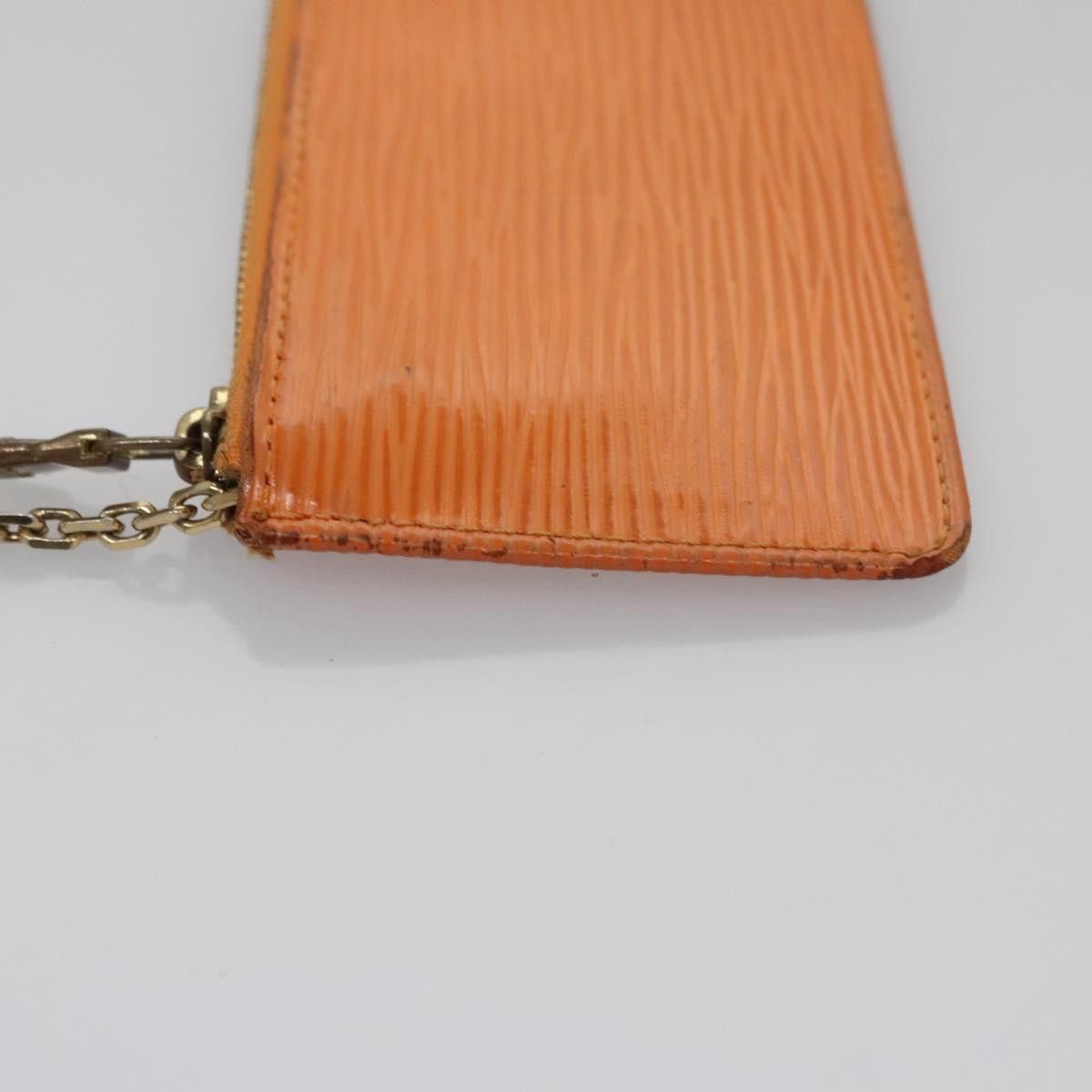 Louis Vuitton Pochette Clés Orange Leather Wallet (Pre-Owned) Size ONE SIZE - 4 Thumbnail