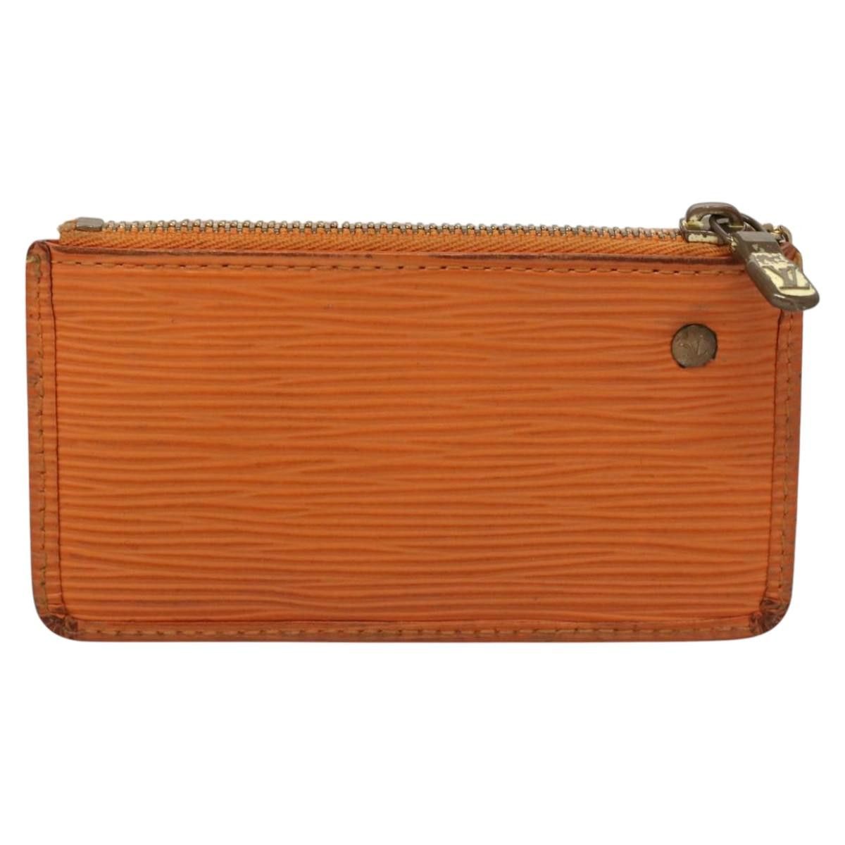 Louis Vuitton Pochette Clés Orange Leather Wallet (Pre-Owned) Size ONE SIZE - 2 Thumbnail