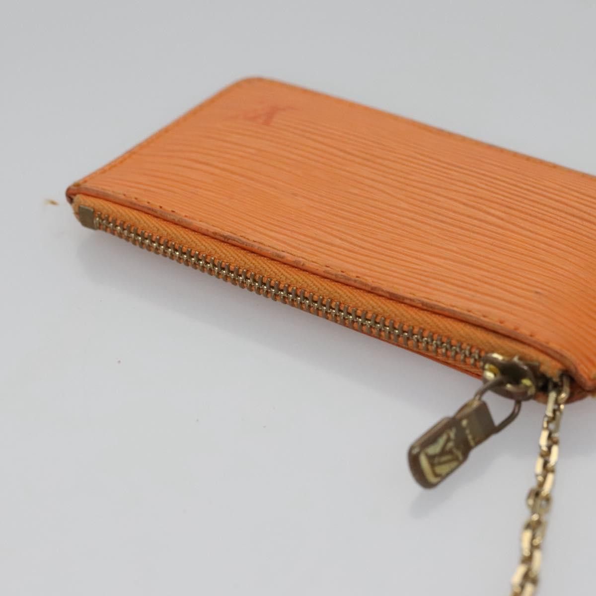 Louis Vuitton Pochette Clés Orange Leather Wallet (Pre-Owned) Size ONE SIZE - 15 Thumbnail