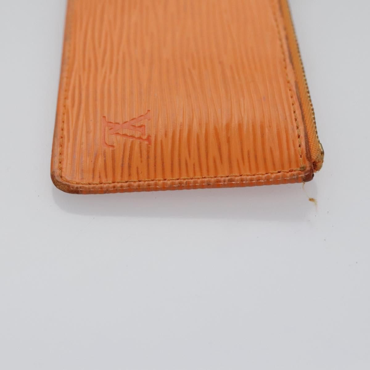 Louis Vuitton Pochette Clés Orange Leather Wallet (Pre-Owned) Size ONE SIZE - 3 Thumbnail