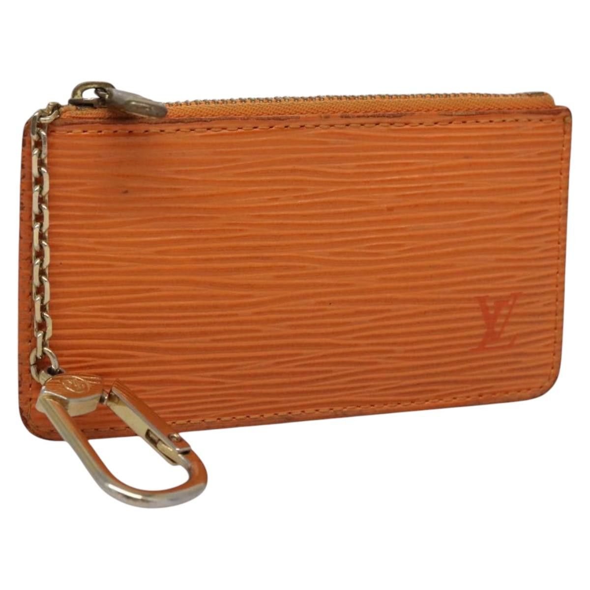 Louis Vuitton Pochette Clés Orange Leather Wallet (Pre-Owned) Size ONE SIZE - 14 Thumbnail
