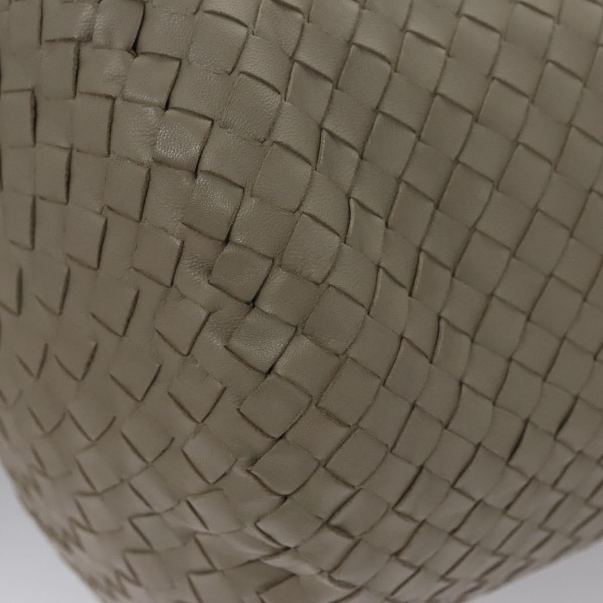 Bottega Veneta Intrecciato Grey Leather Handbag (Pre-Owned) Size ONE SIZE - 12 Thumbnail