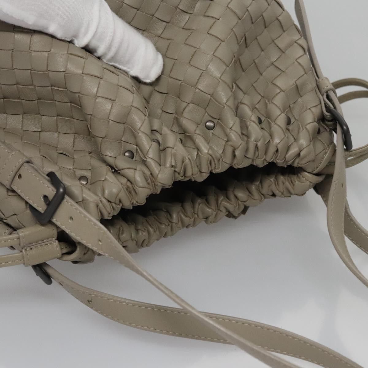 Bottega Veneta Intrecciato Grey Leather Handbag (Pre-Owned) Size ONE SIZE - 5 Thumbnail