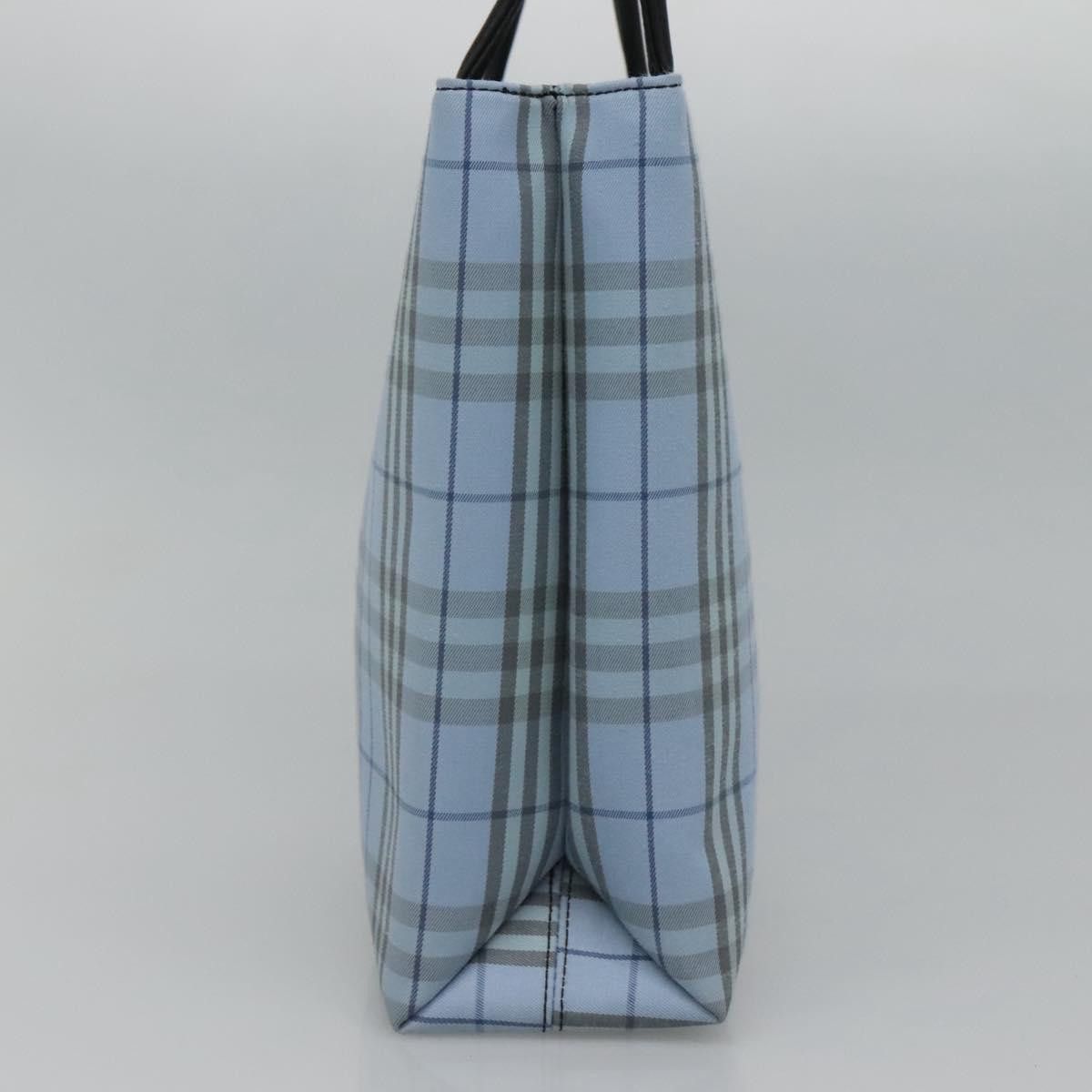 Burberry Nova Check Blue Canvas Handbag (Pre-Owned) Size ONE SIZE - 5 Thumbnail
