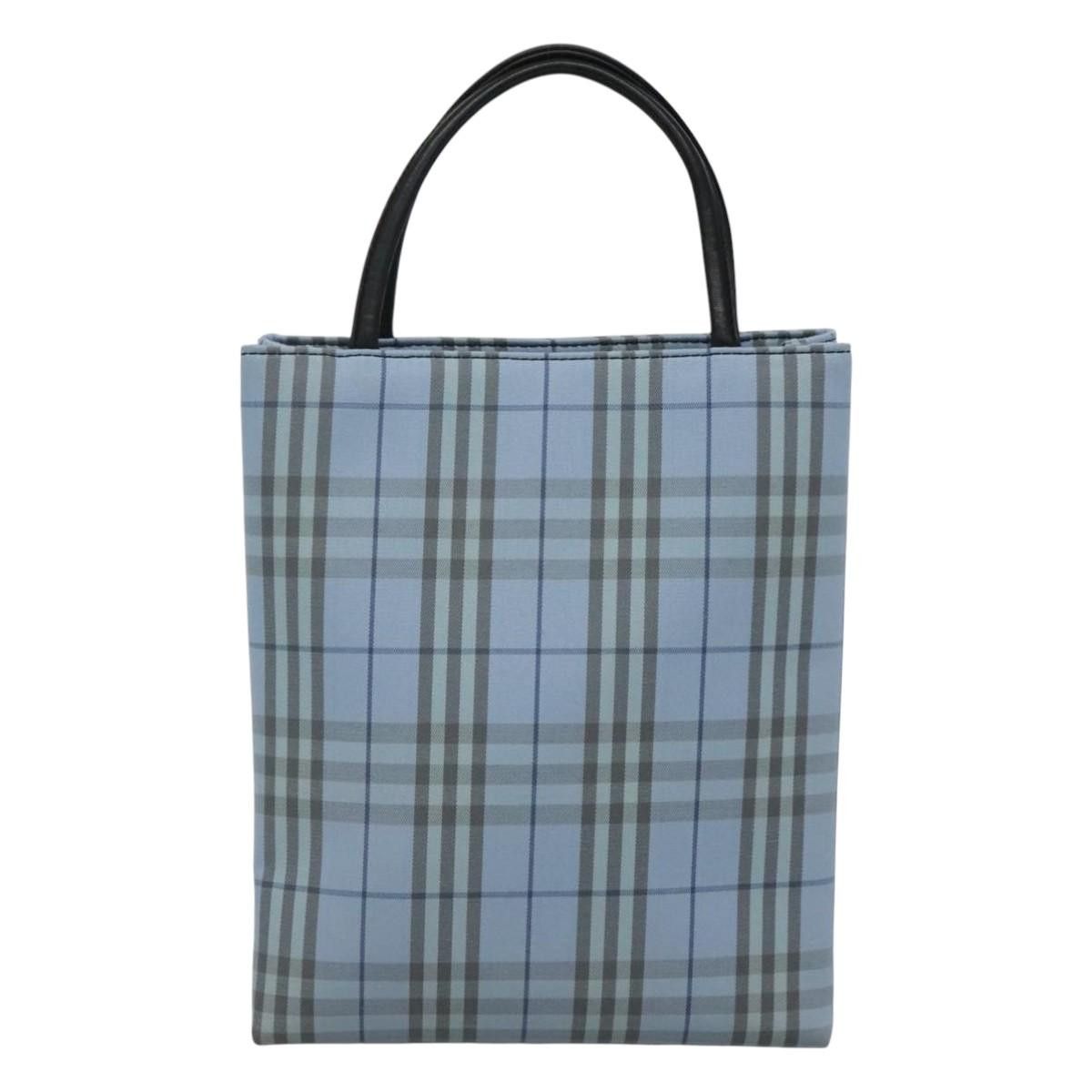 Burberry Nova Check Blue Canvas Handbag (Pre-Owned) Size ONE SIZE - 2 Thumbnail