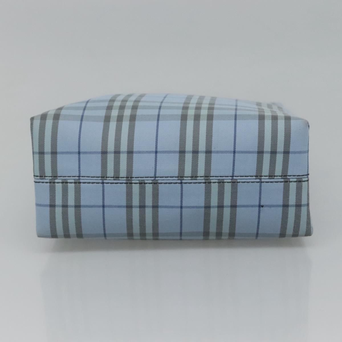 Burberry Nova Check Blue Canvas Handbag (Pre-Owned) Size ONE SIZE - 9 Thumbnail