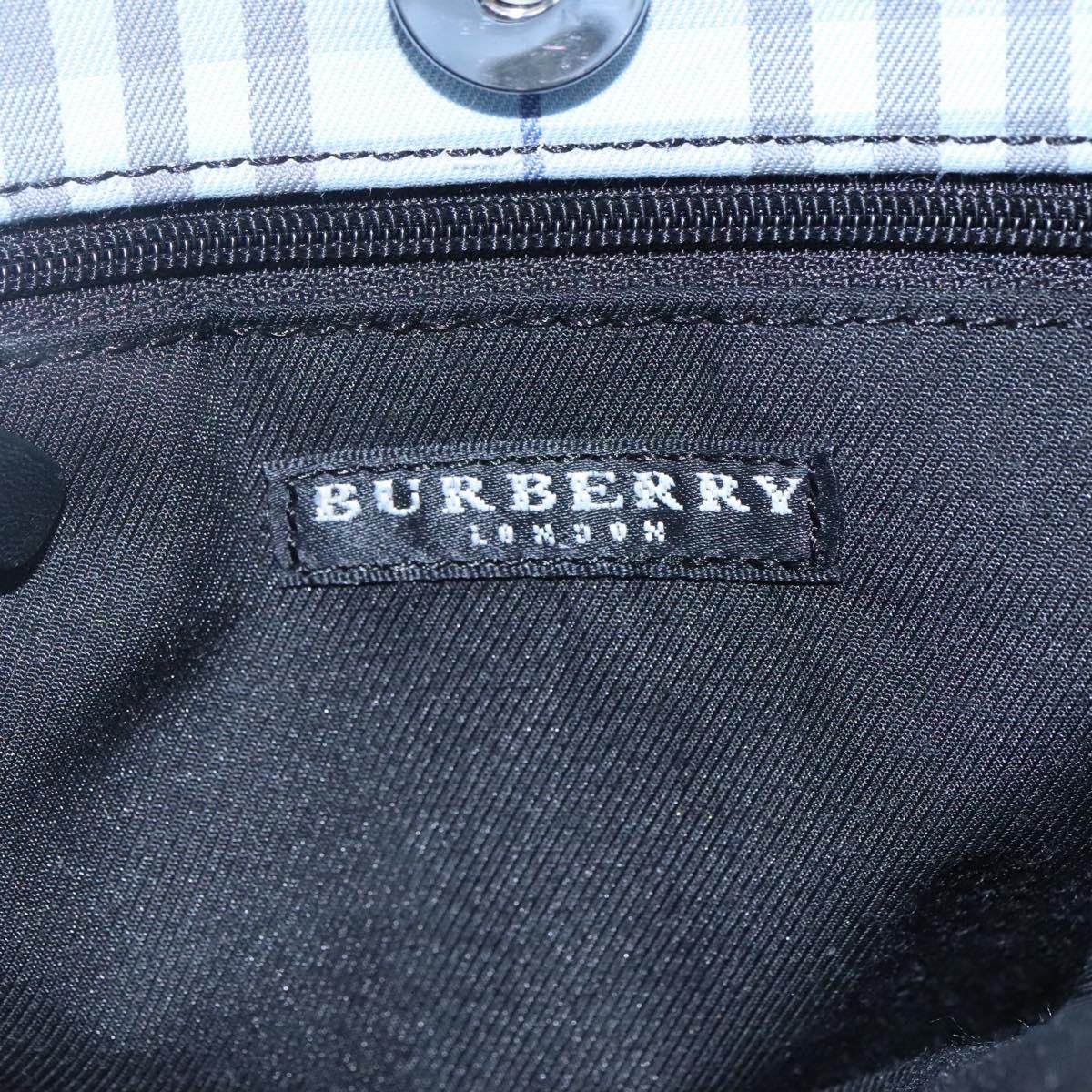 Burberry Nova Check Blue Canvas Handbag (Pre-Owned) Size ONE SIZE - 14 Thumbnail