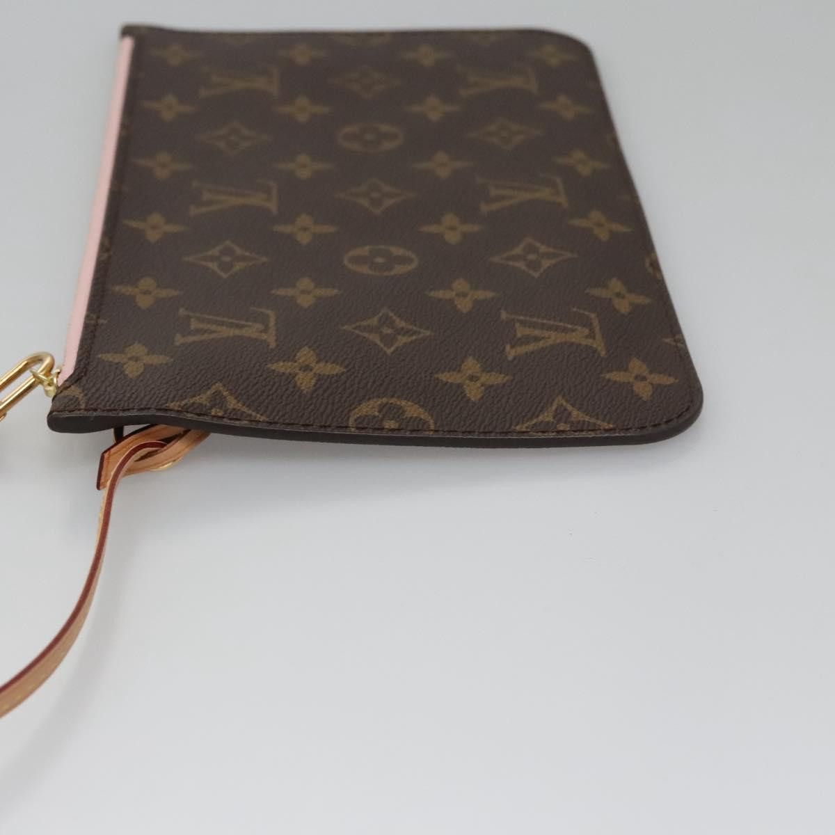 Louis Vuitton Neverfull Pouch Brown Canvas Clutch Bag (Pre-Owned) Size ONE SIZE - 4 Thumbnail