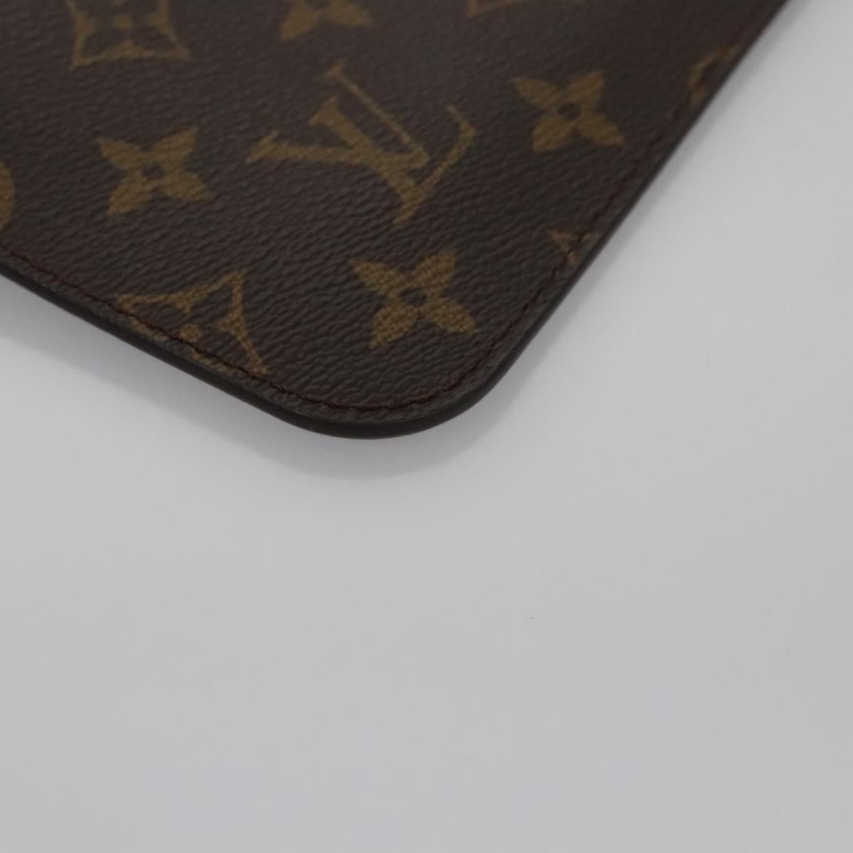 Louis Vuitton Neverfull Pouch Brown Canvas Clutch Bag (Pre-Owned) Size ONE SIZE - 5 Thumbnail