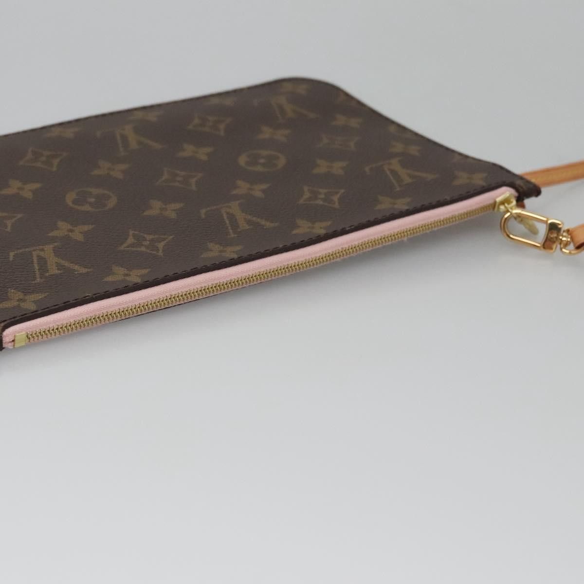 Louis Vuitton Neverfull Pouch Brown Canvas Clutch Bag (Pre-Owned) Size ONE SIZE - 14 Thumbnail
