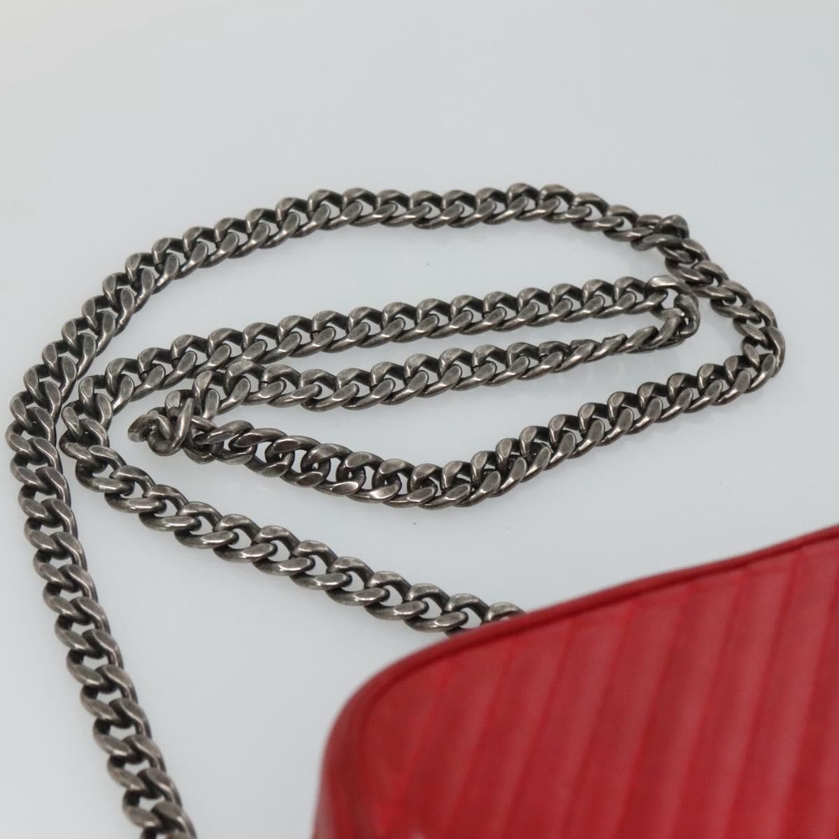 Coco Boy Red Leather Shoulder Bag (Pre-Owned)