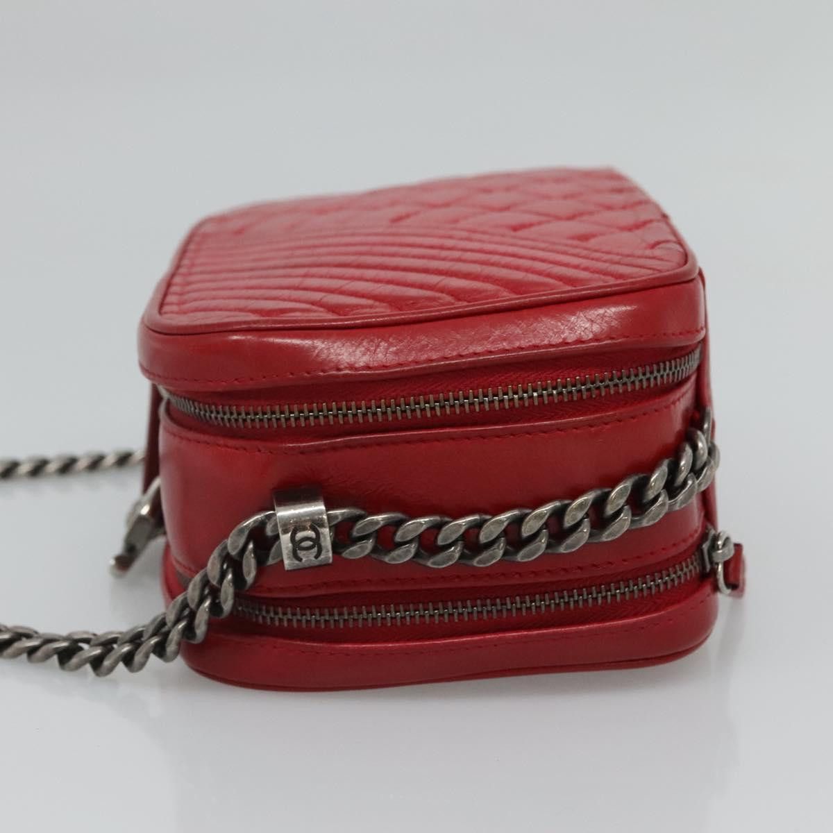 Coco Boy Red Leather Shoulder Bag (Pre-Owned)
