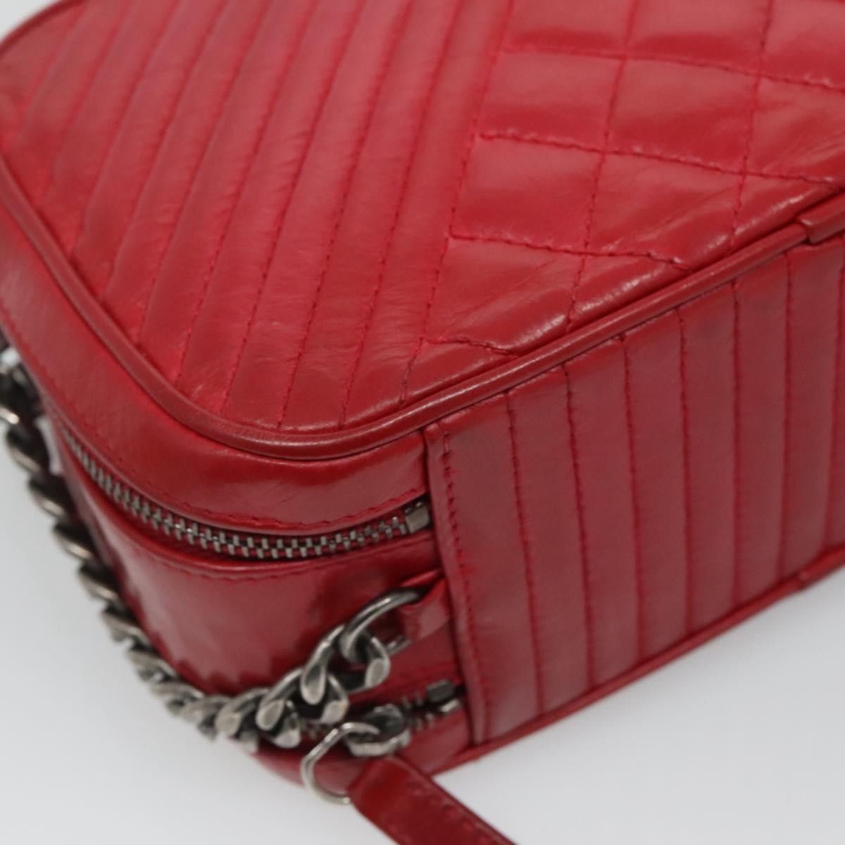 Coco Boy Red Leather Shoulder Bag (Pre-Owned)