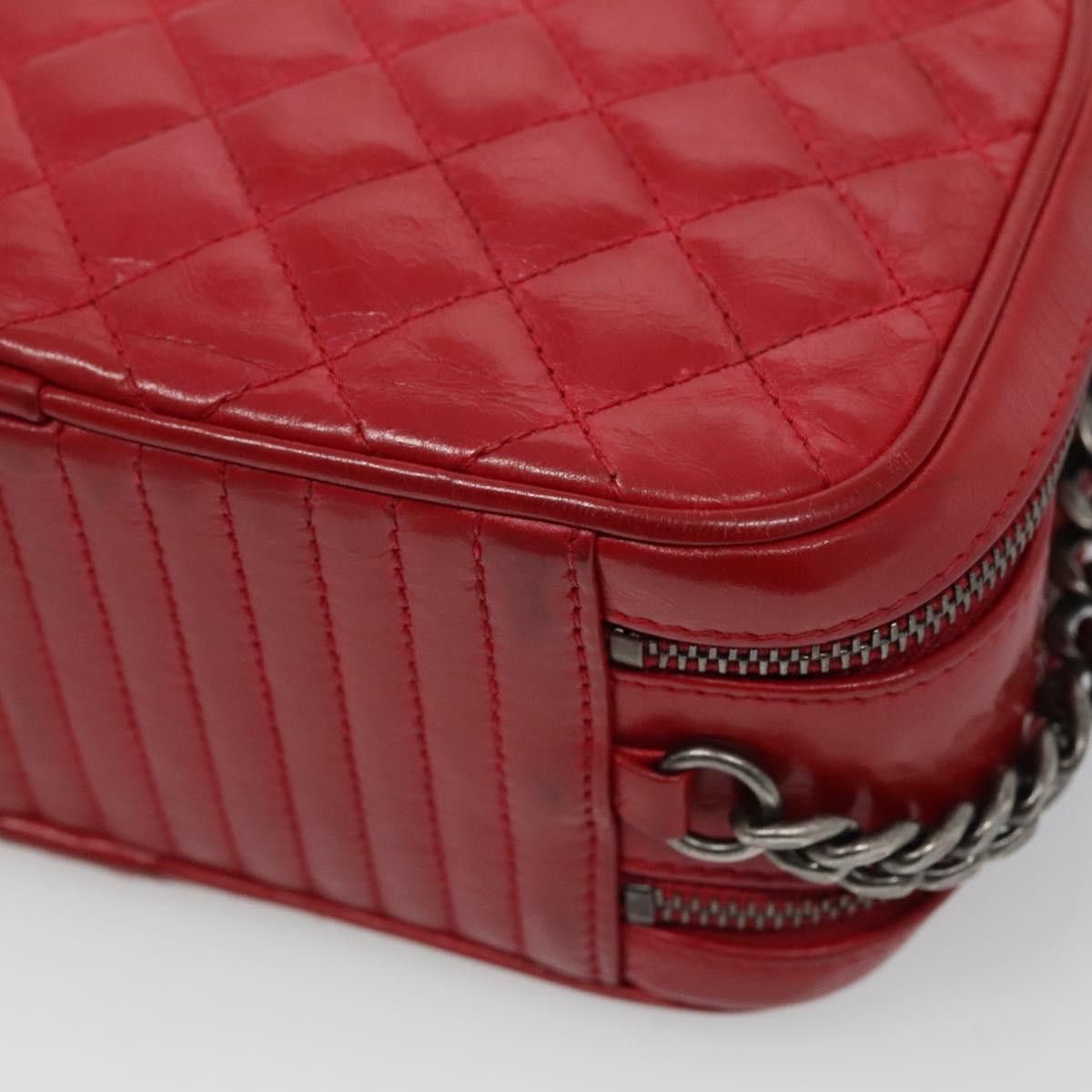 Coco Boy Red Leather Shoulder Bag (Pre-Owned)