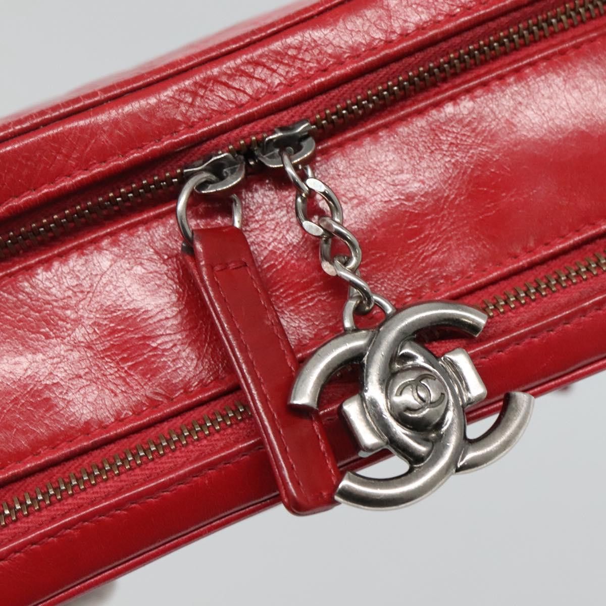 Coco Boy Red Leather Shoulder Bag (Pre-Owned)