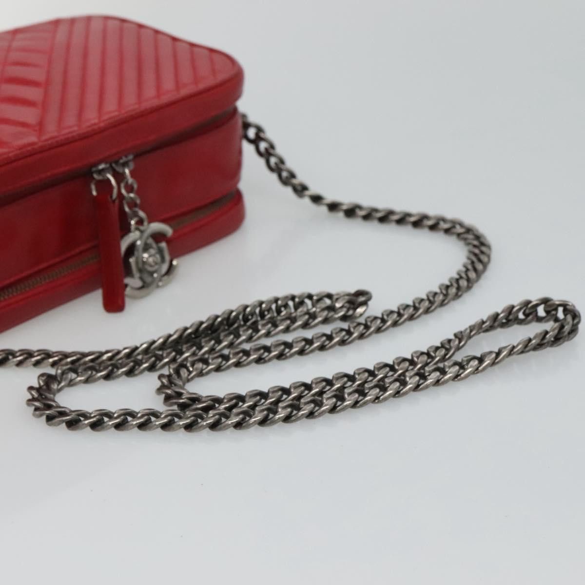 Coco Boy Red Leather Shoulder Bag (Pre-Owned)